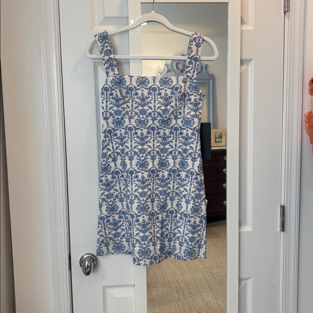 Hyacinth House Tuckernuck Blue and White Volos Mini Dress